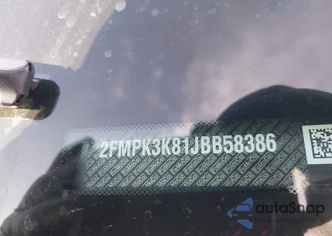 2018 Ford Edge Titanium z USA, uszkodzony, nr VIN 2FMPK3K81JBB58386